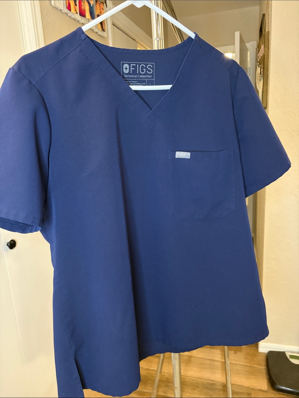 FIGS Women’s Navy Technical Collection Scrub Top